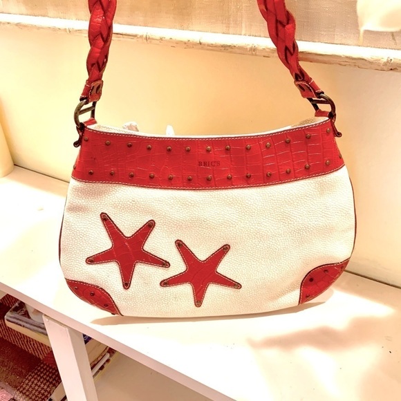 🔥VTG Bric, Gently-Loved Starfish Bag w/ Braided Strap,PRICE IS FIRM - Picture 1 of 10